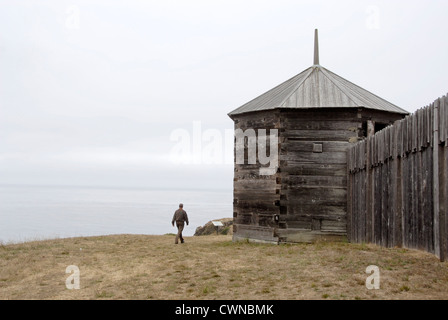 Russische orthodoxe Kirche Bicentennial Feier am Fort Ross State Historic Park in Kalifornien Stockfoto