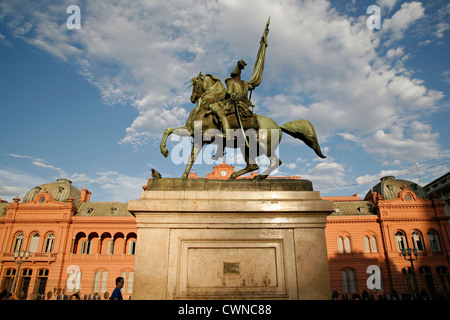 Casa Rosada, dem Präsidentenpalast am Plaza de Mayo, Buenos Aires, Argentinien. Stockfoto