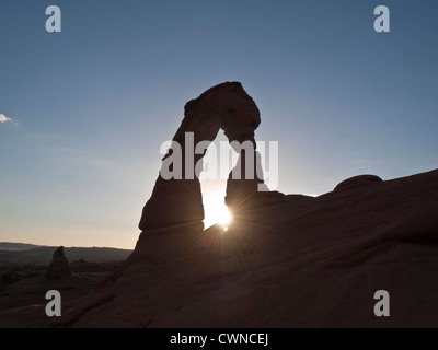 Zarte Bogen Sonnenuntergang im südlichen Utah, USA. Stockfoto