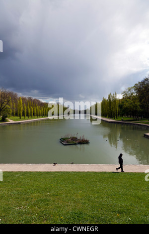 Der Canal Grande im Château de Sceaux, Hauts-de-Seine, Frankreich Stockfoto