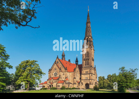 Die Garnison St. Martinskirche entstand zwischen 1893 und 1900, Dresden-Neustadt, Dresden, Sachsen, Deutschland, Europa Stockfoto