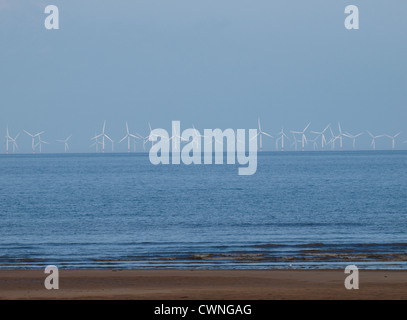 Scroby Sands Offshore-Windpark, Great Yarmouth, Norfolk, Großbritannien Stockfoto