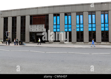 Hillhead Library auf der Byres Road im westlichen Ende von Glasgow, Schottland, Großbritannien, Europa Stockfoto