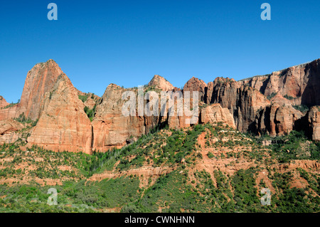 Kolob Canyons Sandstein Felsen Berge Zion Nationalpark utah Stockfoto