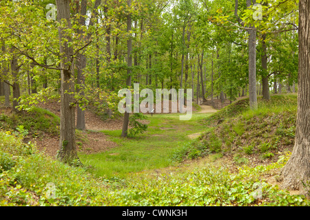 Das Gelände Drewrys Bluff Batterie in Richmond, Virginia, Teil der National Battlefield Stockfoto