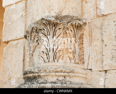 Ruinen der römischen Stadt Gerasa in der heutigen Jerash in Jordanien, das Südtor-detail Stockfoto