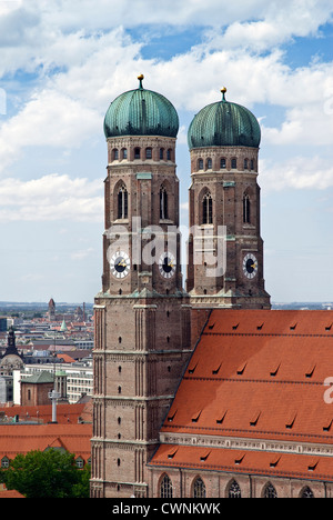 Kathedrale unserer lieben Frau, Kirche von unserer gesegneten Lady, Liebfrauendom, München, Bayern, Deutschland Stockfoto