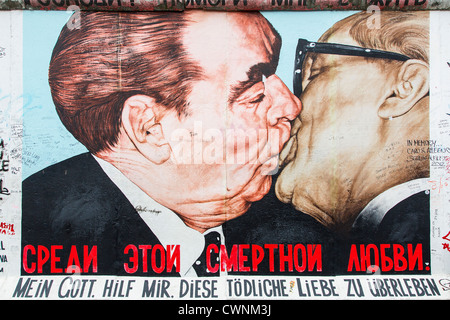 Berliner Mauer, East Side Gallery Stockfoto