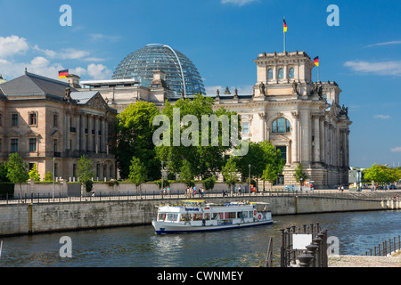 Europa, Deutschland, Berlin, eine Schifffahrt auf der Spree Stockfoto