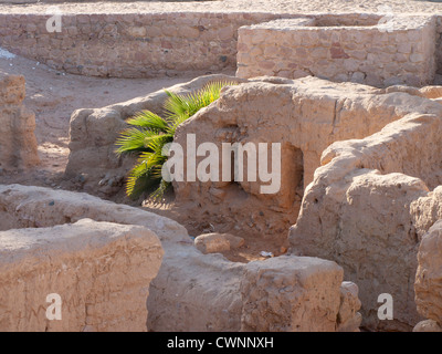 Es soll nicht viel an der archäologischen Stätte in Aqaba Jordanien mit Resten der späten römischen Kirche sehen Stockfoto