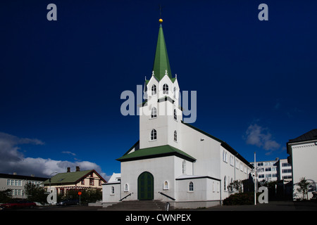 Kirche Frikirkjan Í Reykjavík, Island Stockfoto