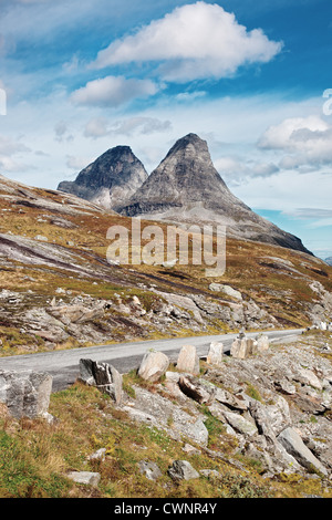 Norwegen Hochgebirge Felslandschaft. Stockfoto