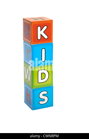 Wort Kinder Stockfoto
