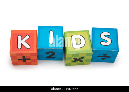 Wort Kinder Stockfoto