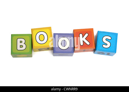 Wort-Bücher Stockfoto