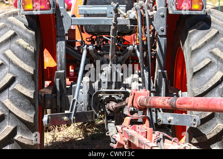 Nahaufnahme Foto zeigt die Teile eines alten Kutter, Schwader, Presse. Stockfoto