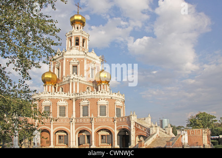 Russland. Moskau. Die Kirche der Fürbitte bei Fili Stockfoto