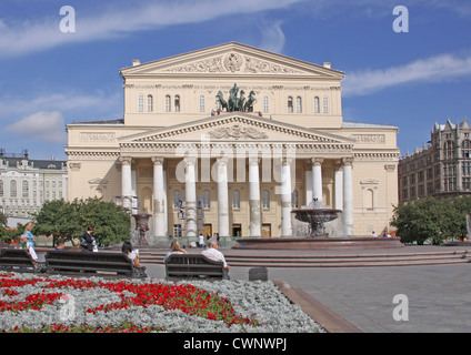 Russland. Moskau. Das neue Gesicht des Bolschoi-Theaters Stockfoto