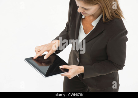Geschäftsfrau mit digital-Tablette Stockfoto
