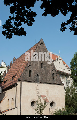 Prag - Staronová Synagoga, alte neue Synagoge - Josefstadt (Josefov), das jüdische Viertel Stockfoto