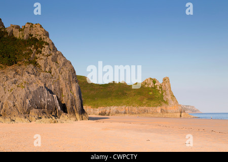 Penmaen Strand; Gower; Wales; VEREINIGTES KÖNIGREICH; Sommer Stockfoto