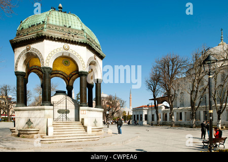 Ägypten, Istanbul, Sultanahmet, Hippodrom, Kaiser-Wilhelm-Brunnen Stockfoto