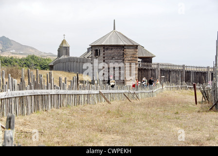 Russische orthodoxe Kirche Bicentennial Feier am Fort Ross State Historic Park in Kalifornien Stockfoto