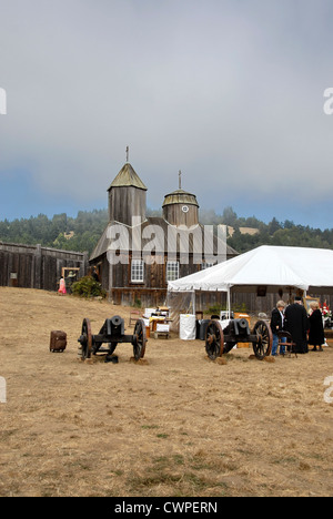 Russische orthodoxe Kirche Bicentennial Feier am Fort Ross State Historic Park in Kalifornien Stockfoto