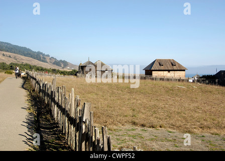 Russische orthodoxe Kirche Bicentennial Feier am Fort Ross State Historic Park in Kalifornien Stockfoto