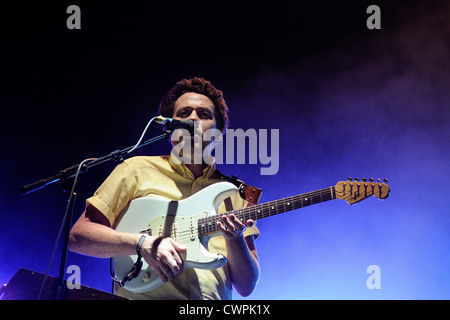 MADRID, Spanien - 23.Juni: Gegen Band führt auf Dia De La Musica Festival am 23. Juni 2012 in Madrid, Spanien. Stockfoto