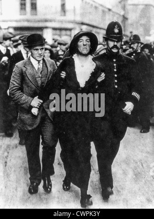 Suffragetten - London, England - Verhaftung von Suffragetten - Oktober 1913 Stockfoto