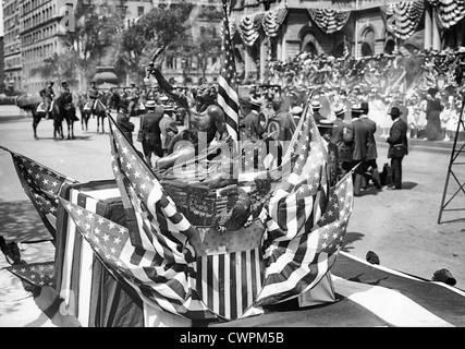 Olympischer Athlet Rezeption Marathon Trophy, New York, Foto zeigt ein Ereignis in New York City im Zusammenhang mit der 4. Olympischen Spiele statt in London, England, im Jahre 1908. Stockfoto