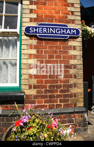 Sheringham Station, North Norfolk, England, Großbritannien Stockfoto