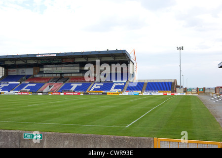 Jock Macdonald stehen bei Inverness Caledonian Thistle Football Stadion Schottland, Vereinigtes Königreich Stockfoto