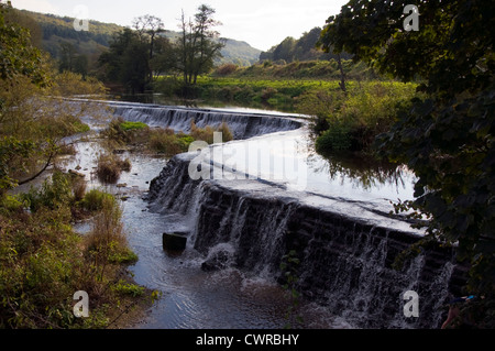 Warleigh Wehr am Fluss Avon Stockfoto
