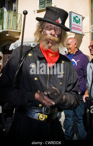 Italien, Piemont, Vigezzo Tal, Santa Maria Maggiore, Chimney Sweeper Festival Stockfoto