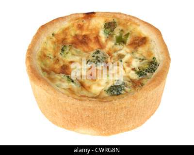 Brokkoli-Käse und Tomaten-Quiche Stockfoto