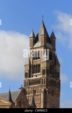 Turm von St. Salvator Kathedrale, Brügge, Belgien Stockfoto