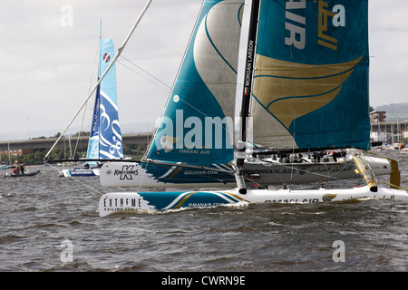 Extreme Segel-Event in der Cardiff bay Stockfoto