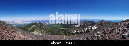 Panorama vom Gipfel des Mount Humphreys der höchste Berg in Arizona Stockfoto