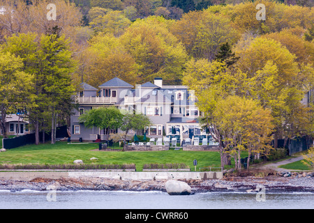 Luxushotels in Bar Harbor auf Mount Desert Island in Maine. Stockfoto