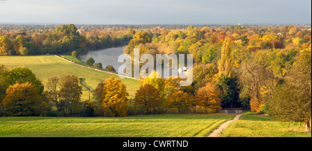 Blick von Richmond Hill im Herbst Stockfoto