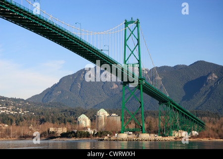 Lions Gate Bridge. Vancouver, BC, Kanada Stockfoto