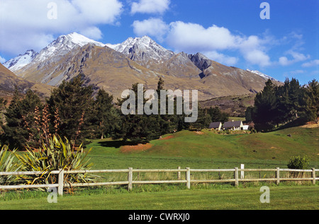 Berglandschaft in Glenorchy, Südinsel, Neuseeland Stockfoto