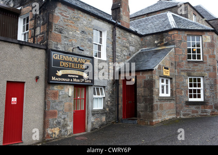 der Glenmorangie schottischer Whisky Brennerei Büro Schottland, Vereinigtes Königreich Stockfoto