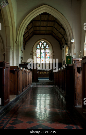 St. John the Baptist Church, Thorpe Mandeville, Northamptonshire, Großbritannien Stockfoto