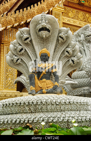 Buddha Stein im Tempel Sanpiyanglong in Lamphun Thailand Stockfoto