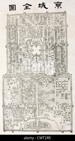 Beijing alte plan Stockfoto