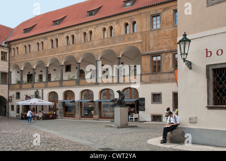 Prag - Ungelt Square - St. Maria von Tyn Kirchhof - Stare Mesto, Altstadt Stockfoto