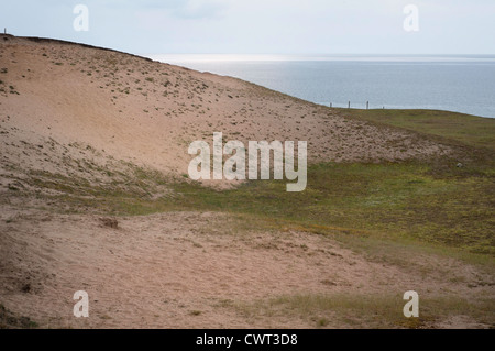 Sandy Moor, reich an Kalk, ist ein wertvolles Biotop mit seltenen Pflanzen Stockfoto